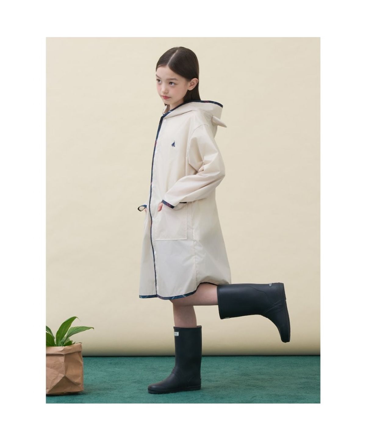 빈폴 키즈(BEANPOLE KIDS) 귀달이 우비  베이지 (BI6639U01A)