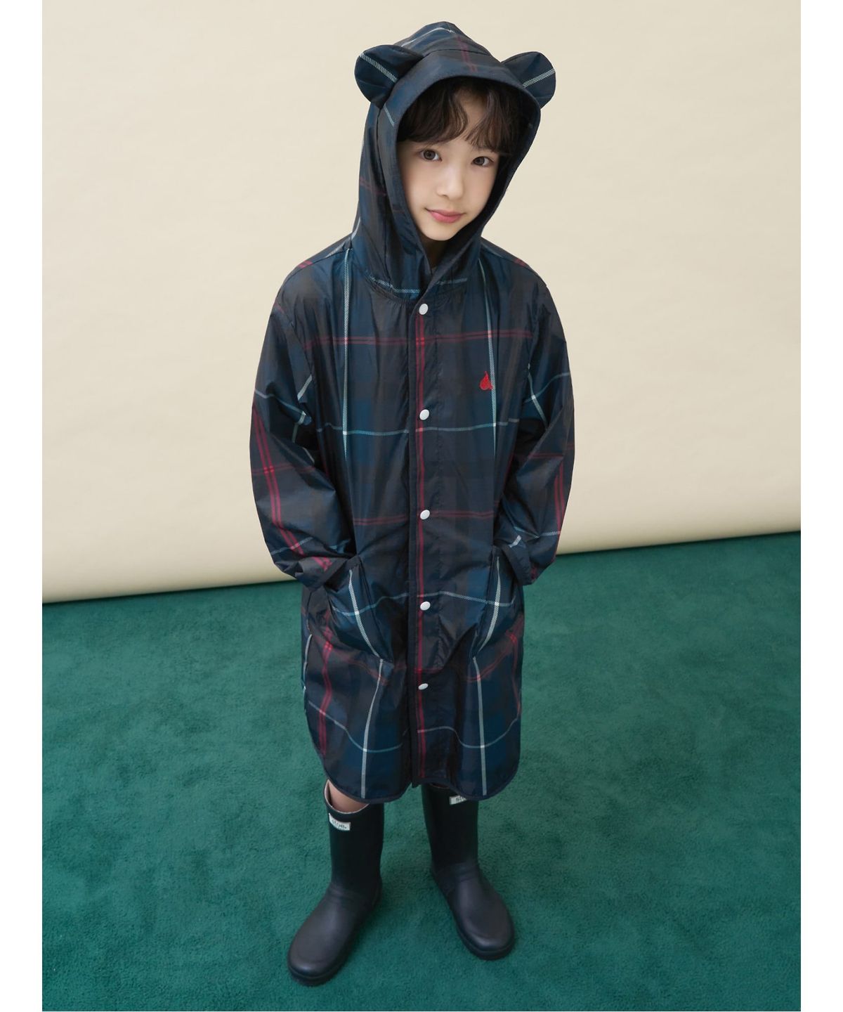 빈폴 키즈(BEANPOLE KIDS) 귀달이 우비  그린 (BI6639U01M)
