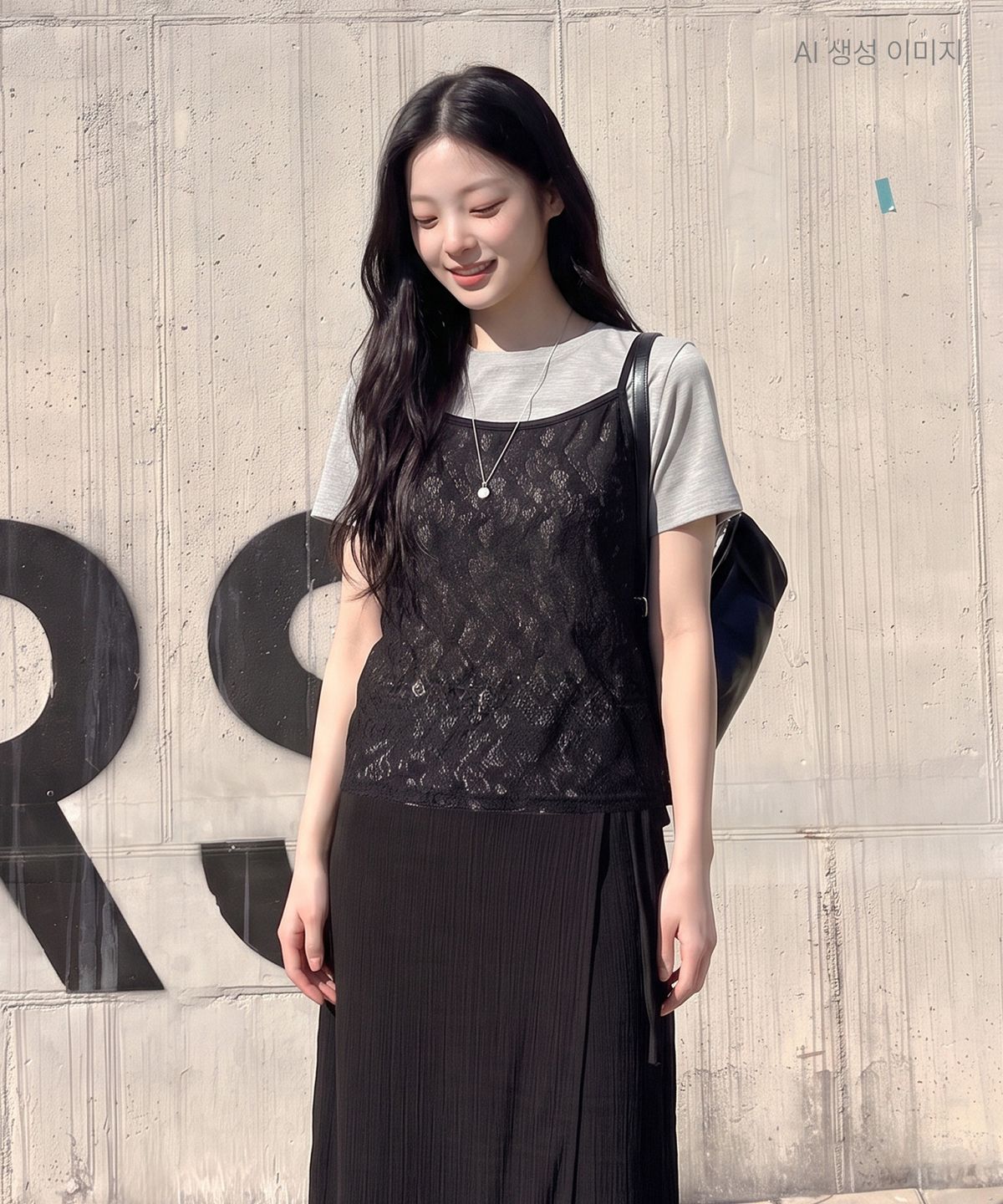 로엠(ROEM) 레이스 뷔스티에 반팔 티셔츠 RMHWG37RT5