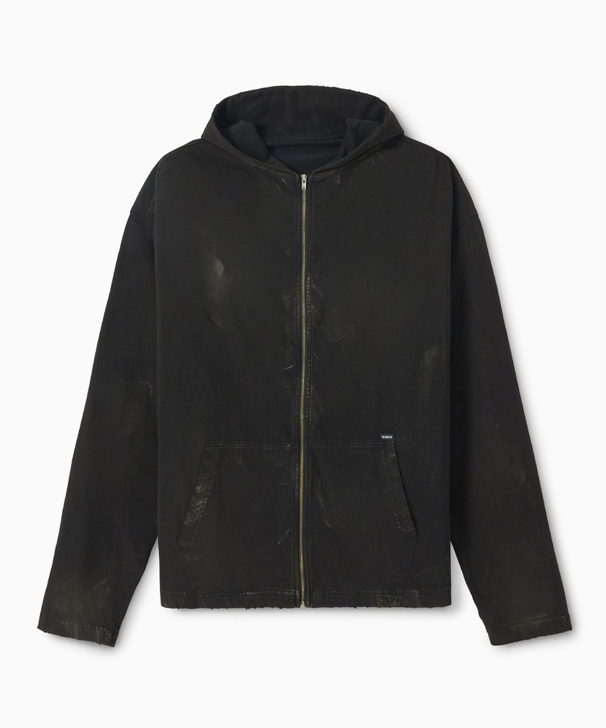 에스이오(s/e/o) LIGHTWEIGHT LOOSE HOODIE ZIP-UP BLACK