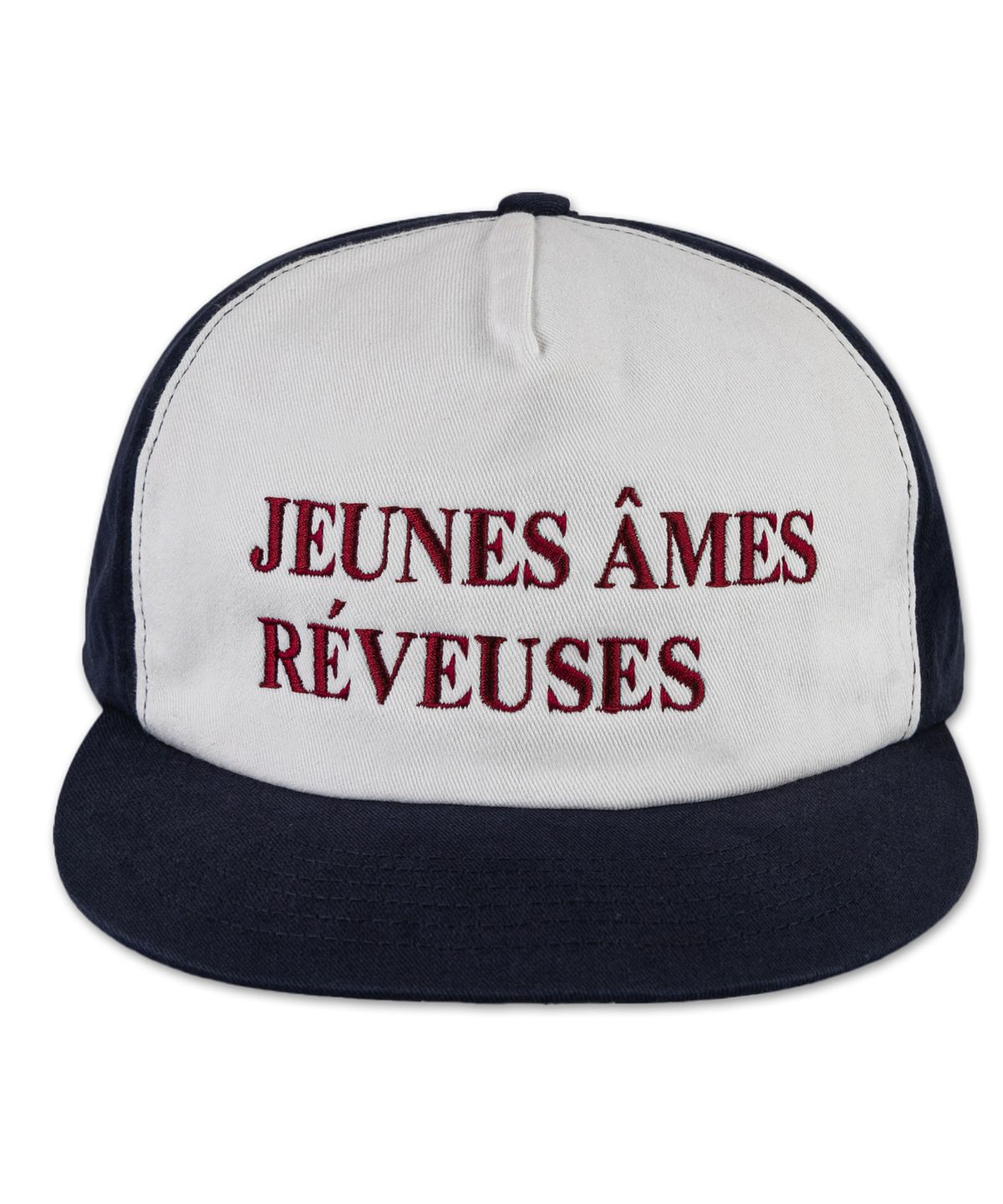 윅(WICK) JEUNES AMES 5패널 투톤 워싱 볼캡-네이비