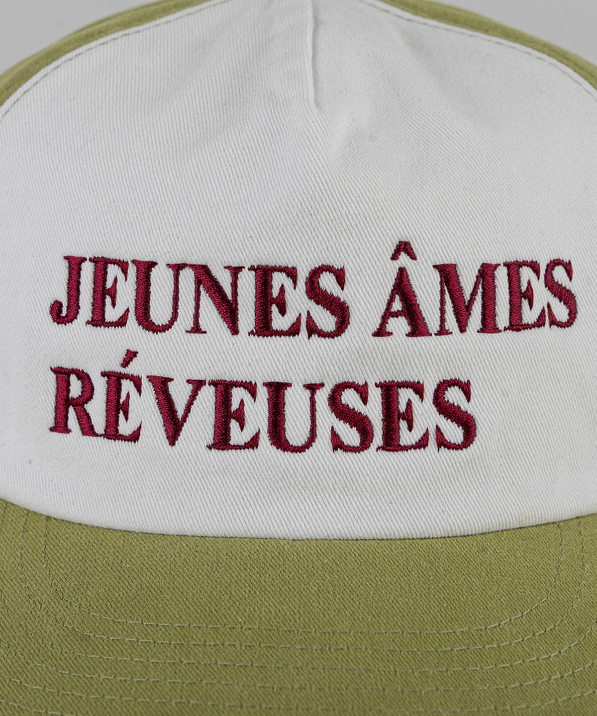 윅(WICK) JEUNES AMES 5패널 투톤 워싱 볼캡-그린