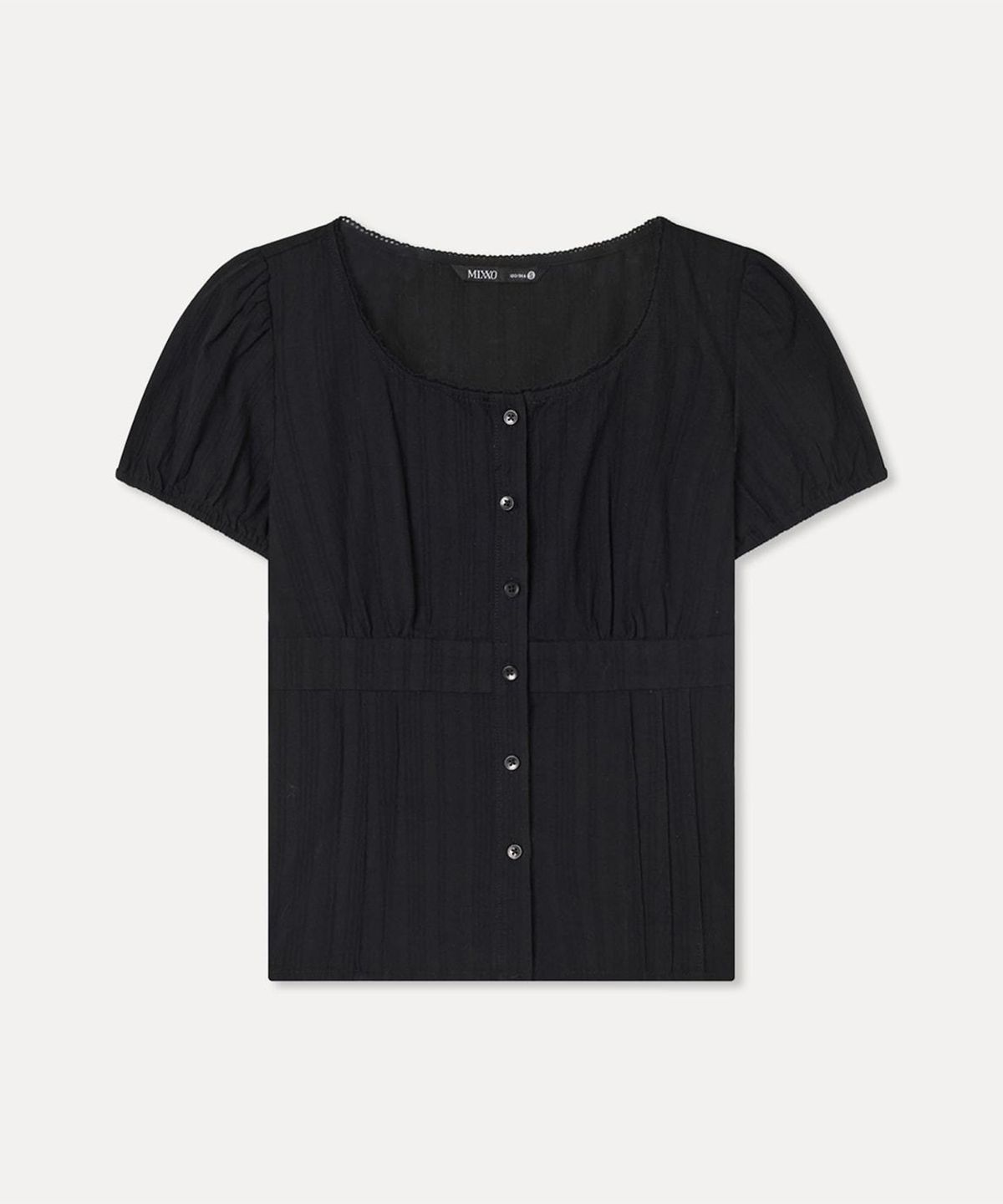 미쏘(MIXXO) 셔링 절개 블라우스 RE BWG51QG_MIWBWG70RG