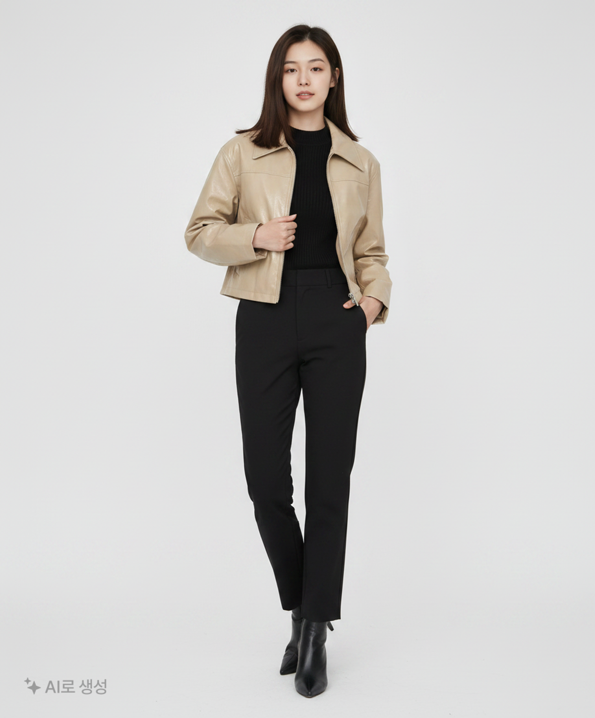 무신사 스탠다드(MUSINSA STANDARD) 레더/라이더스 재킷 M