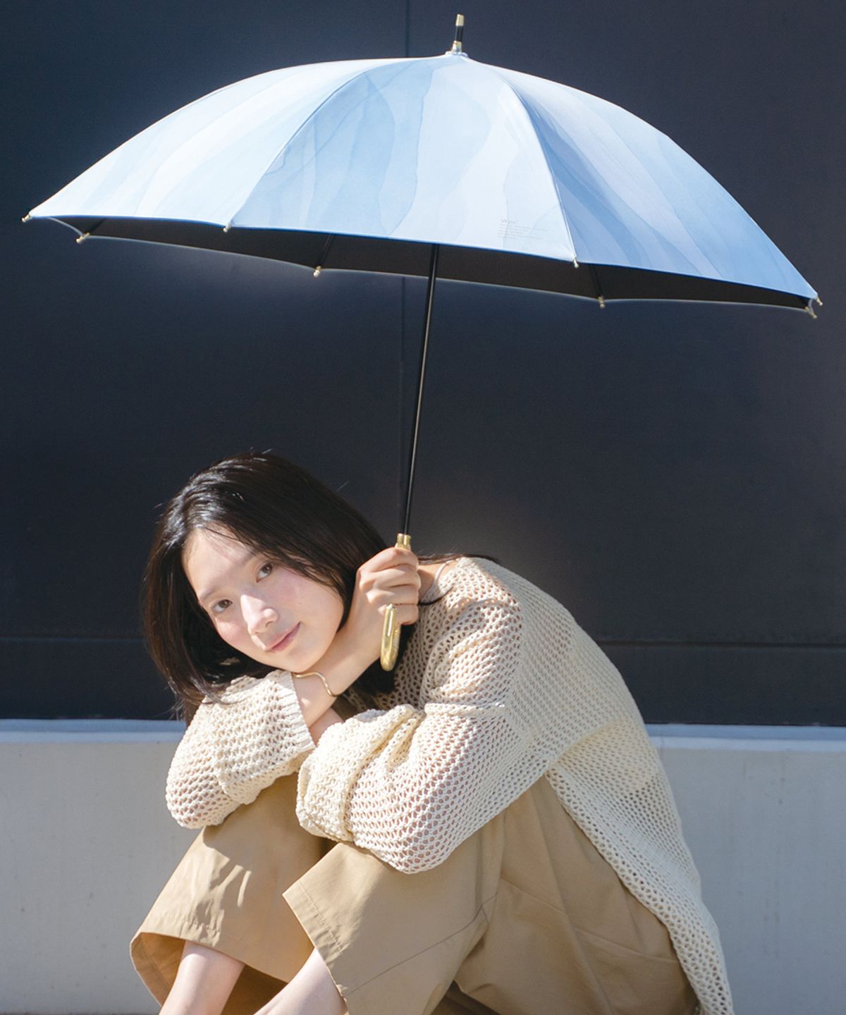 더블유피씨(W.P.C) 워터컬러 프린트 자외선차단 암막 장양산 81-14301-101