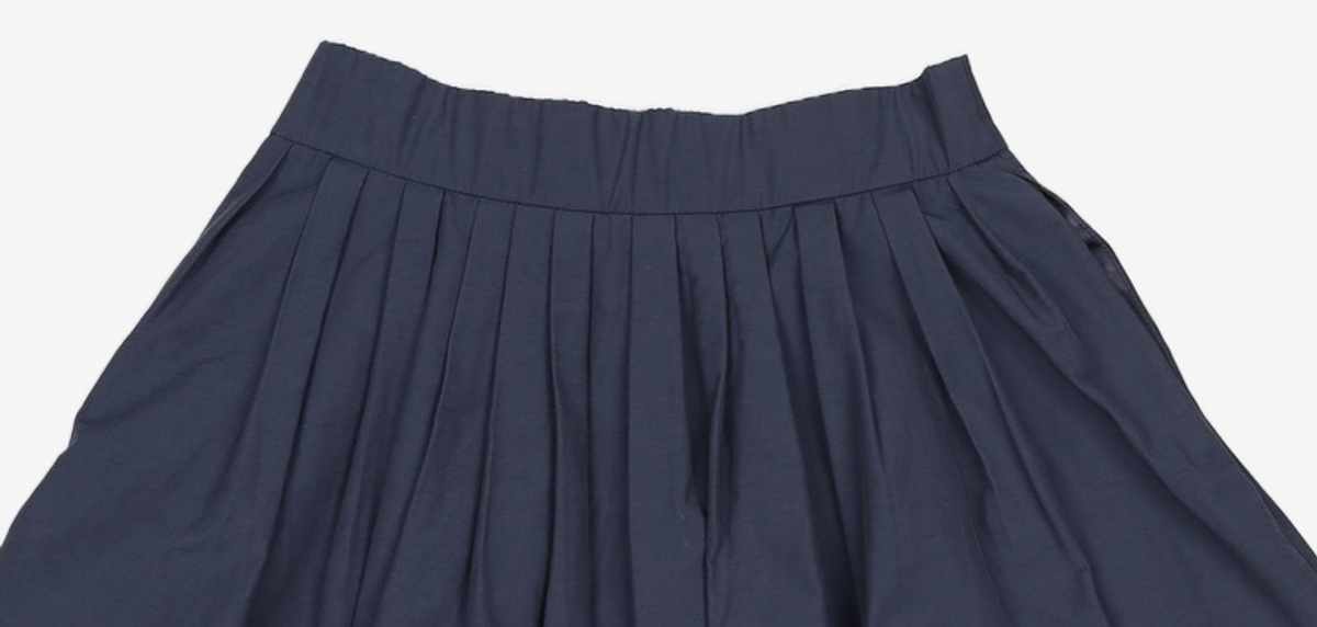 마리떼 프랑소와 저버(MARITHÉ + FRANҪOIS GIRBAUD) W NYLON BANDING FULL SKIRT navy S