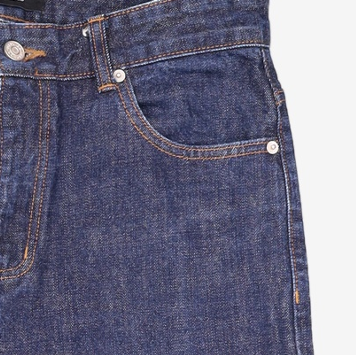 덴메이드(DENMADE) (WOMEN) DEN0861 Selvedge Wide Fit (Mid Indigo) M