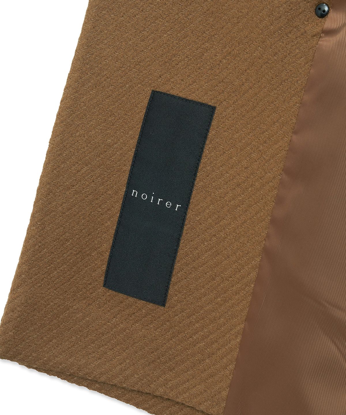 노이어(NOIRER) 오버핏 트윌 더블 브레스티드 자켓 (카멜)