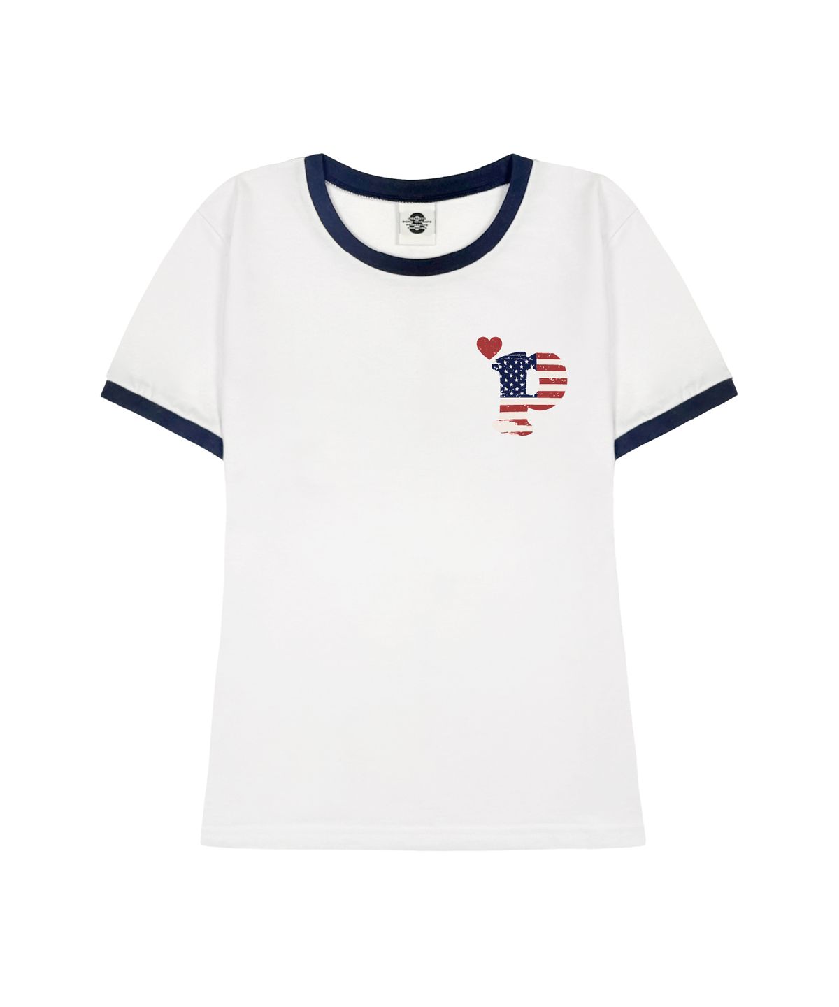 프라임에이트(PRIMATE) PMERICA 여성 슬림핏 링거 반팔티셔츠 3 COLORS