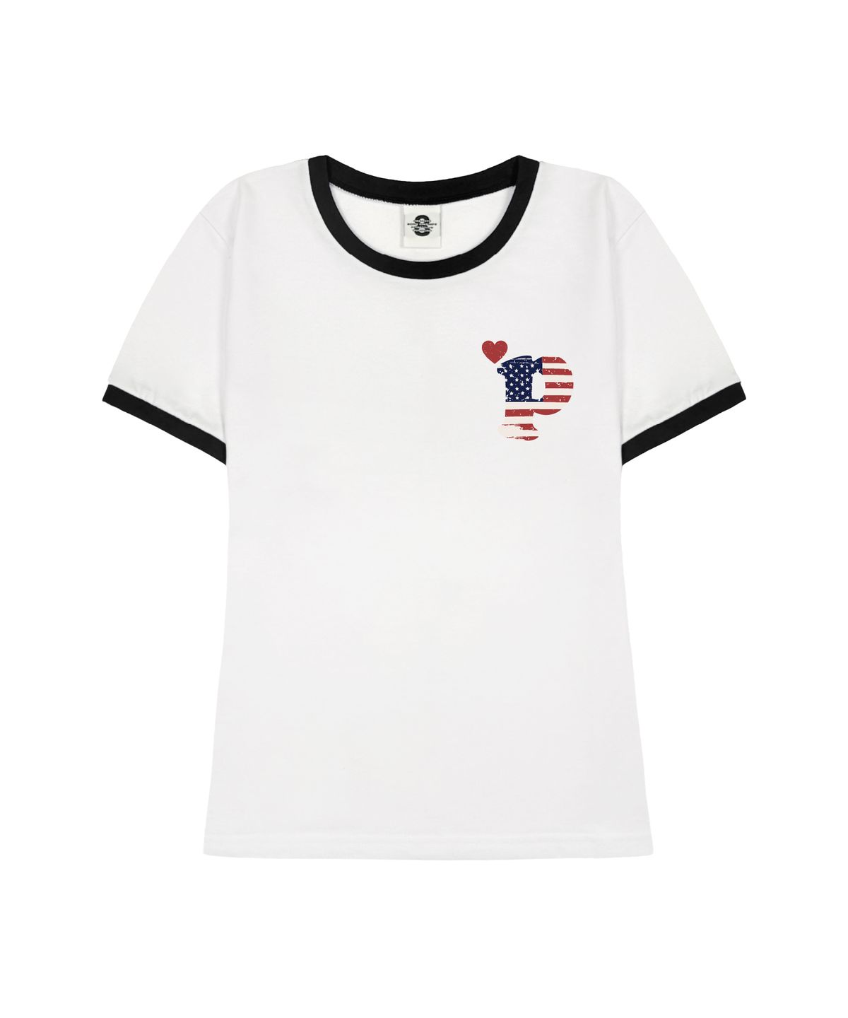 프라임에이트(PRIMATE) PMERICA 여성 슬림핏 링거 반팔티셔츠 3 COLORS