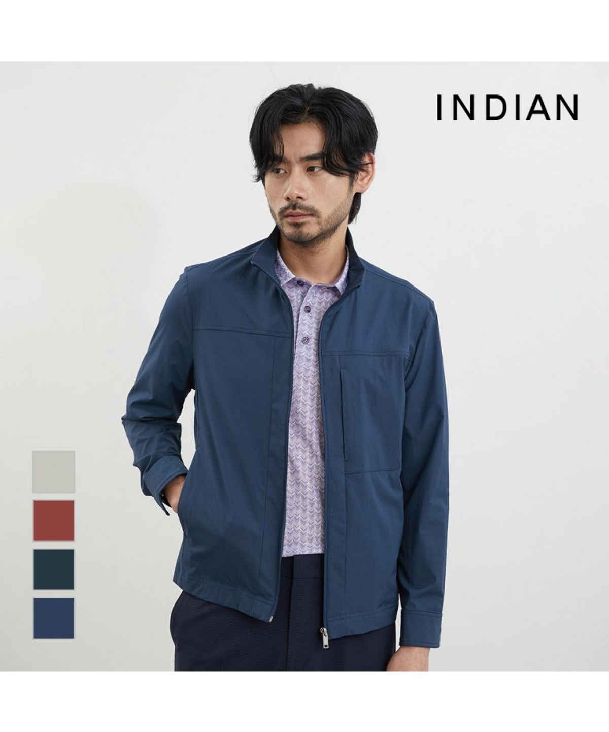 인디안(INDIAN) 전략 홑겹 점퍼_MIECL4M2401