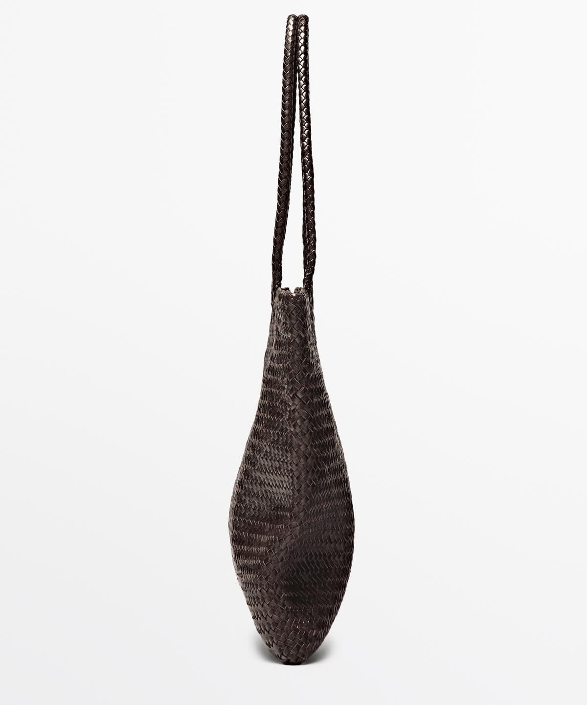 마시모두띠(MASSIMO DUTTI) 미디엄 나파 가죽 위빙 토트백