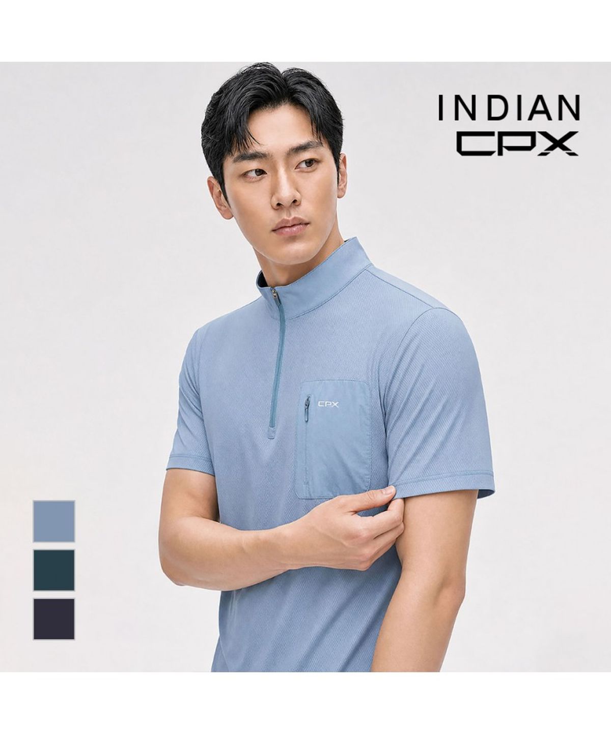인디안(INDIAN) CPX 하프집업 티셔츠_M2OAS6M3101