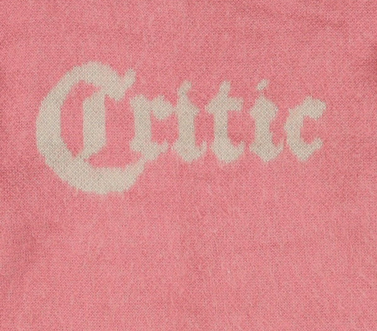 크리틱(CRITIC) GOTHIC HAIRY KNIT PINK M