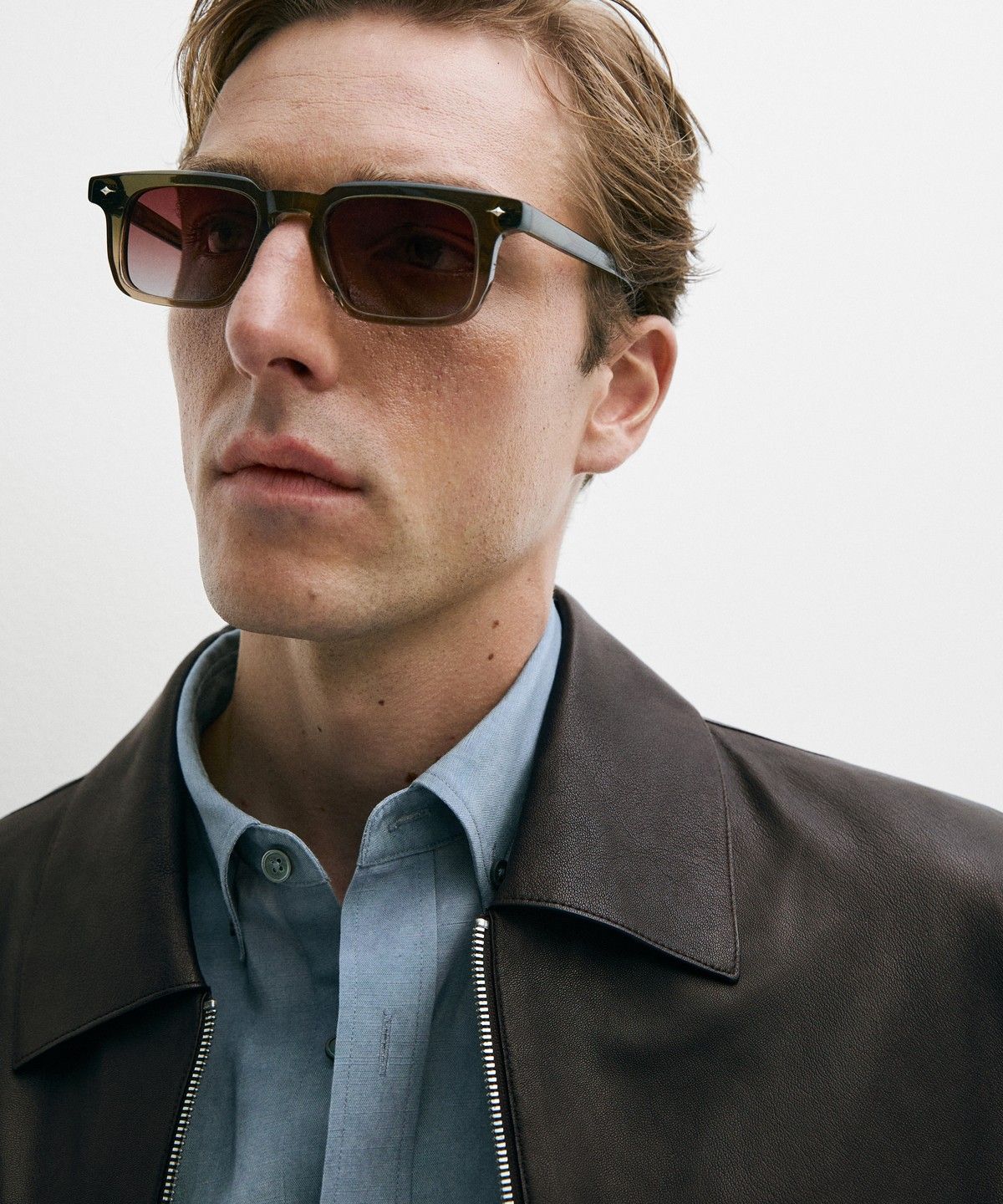 마시모두띠(MASSIMO DUTTI) 포켓 디테일 나파 레더 자켓