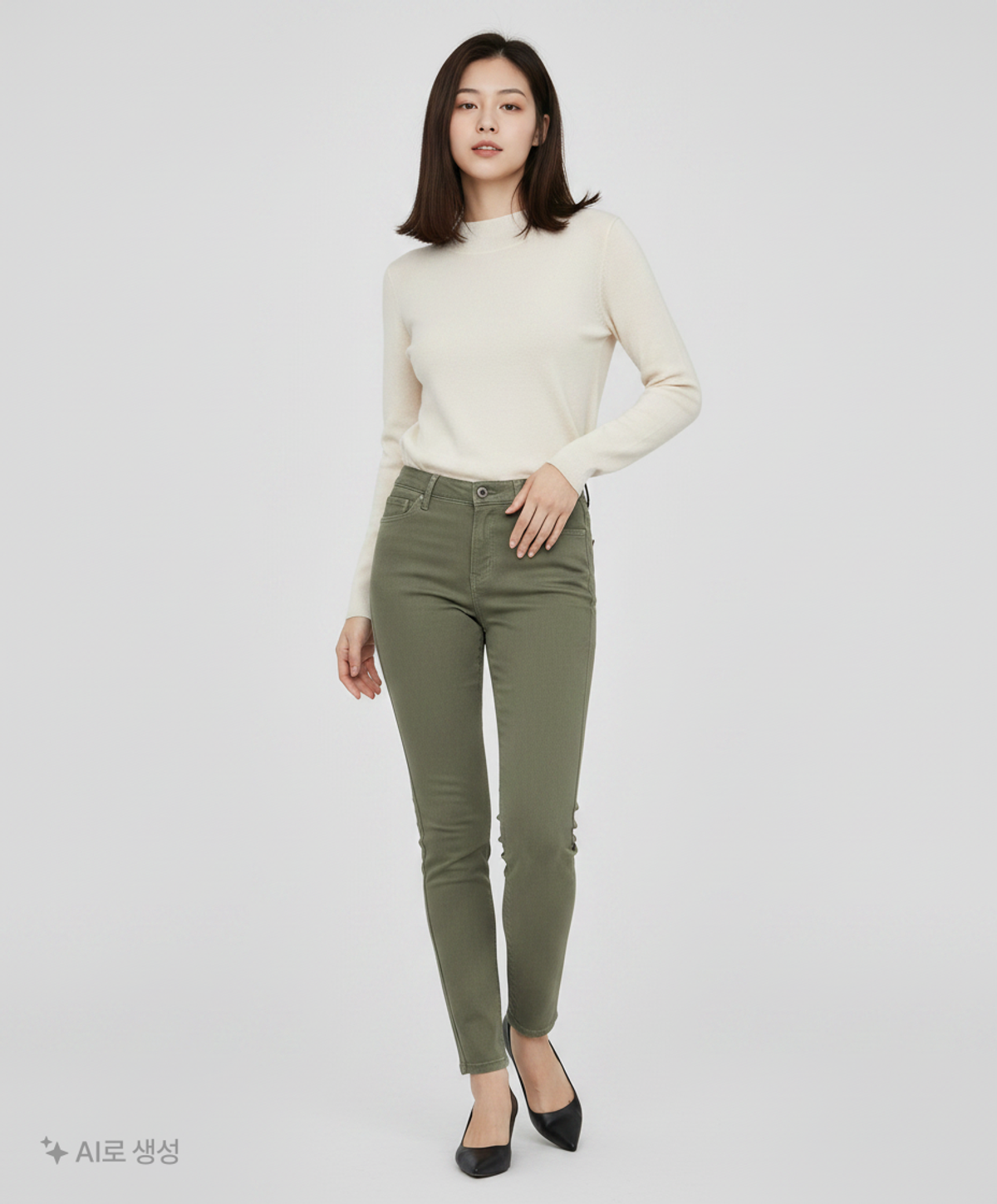 유니클로(UNIQLO) 코튼 팬츠 L