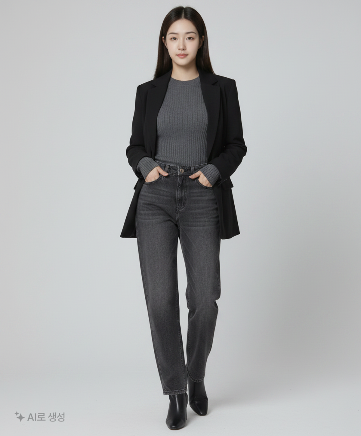 시스템(System) 청/데님 팬츠