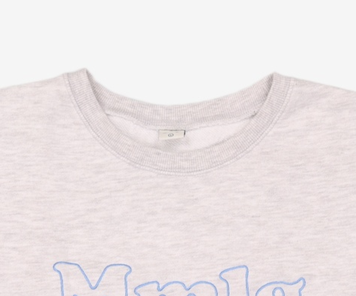 엠엠엘지(MMLG) [Mmlg] DAY OFF MELGE SWEAT (ASH GREY) L