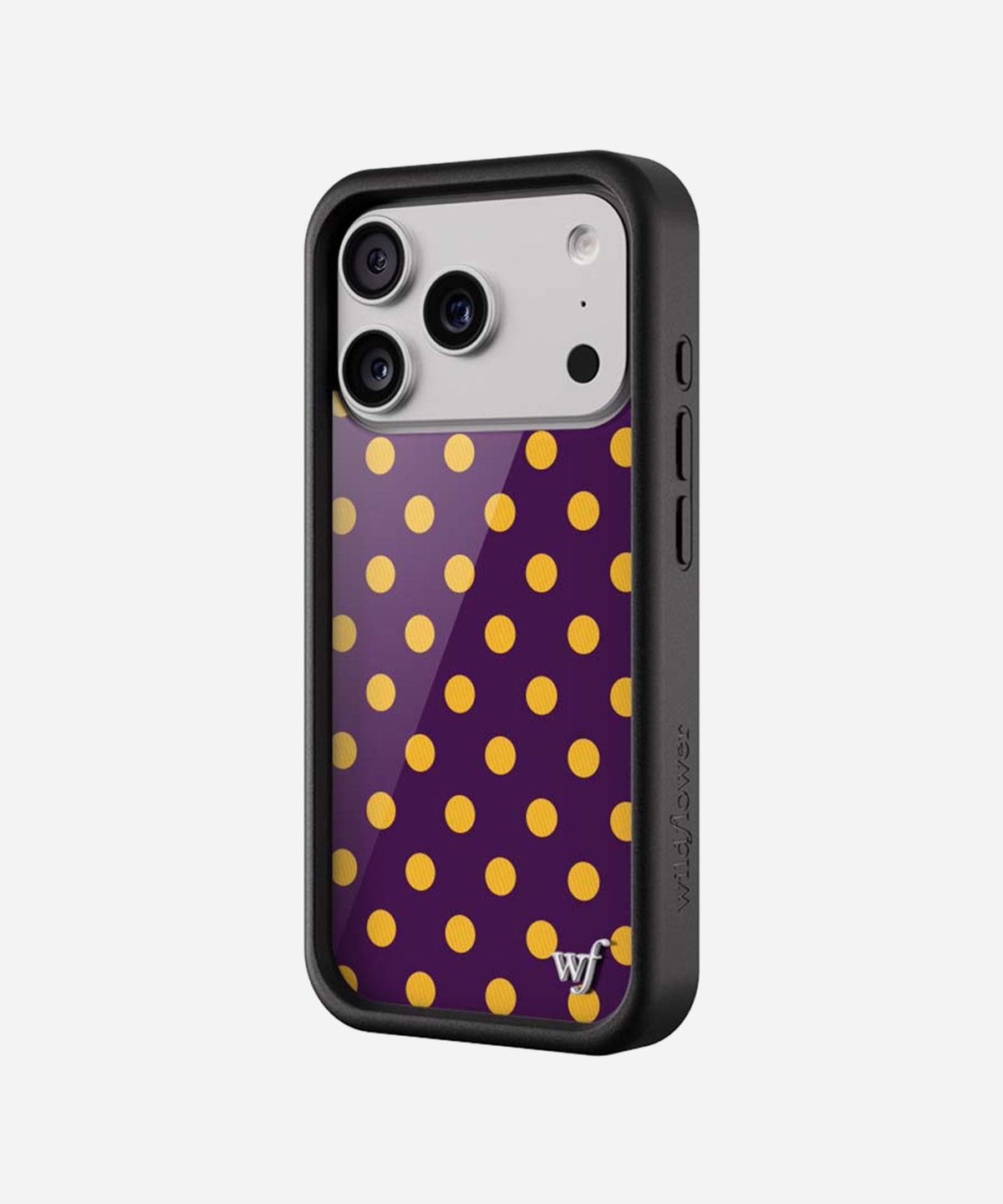 와일드플라워케이스(WILDFLOWERCASE) Polka Dots Purple and Yellow 아이폰 케이스