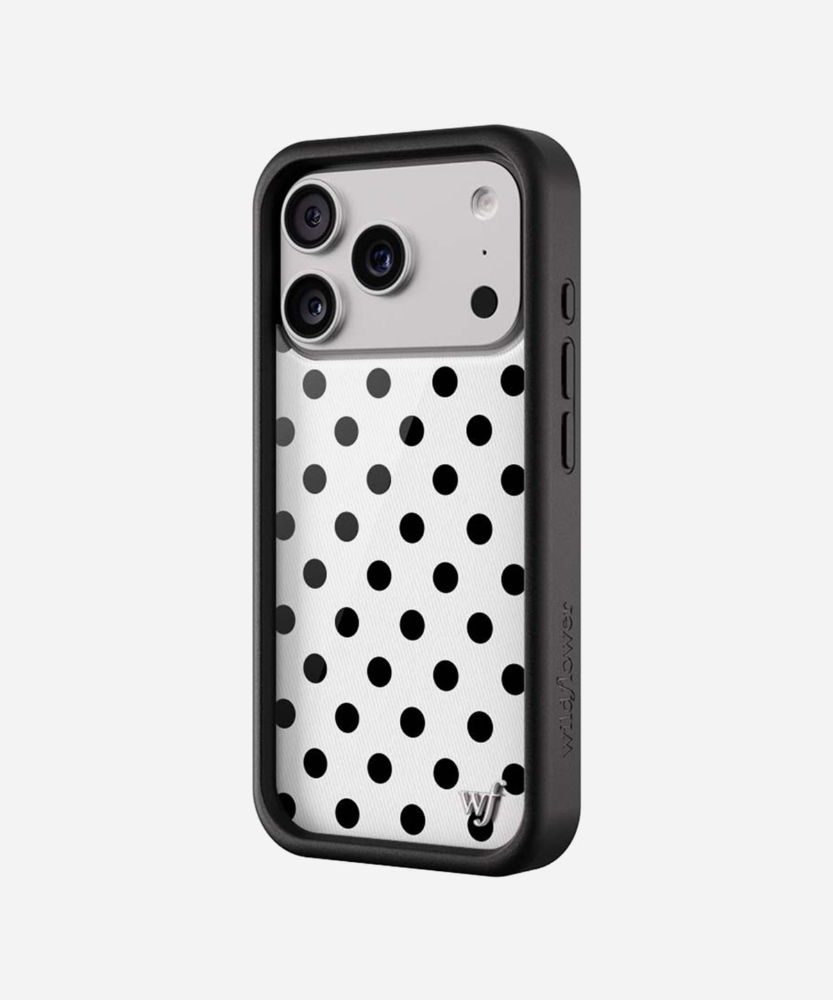 와일드플라워케이스(WILDFLOWERCASE) Polka Dots White and Black 아이폰 케이스