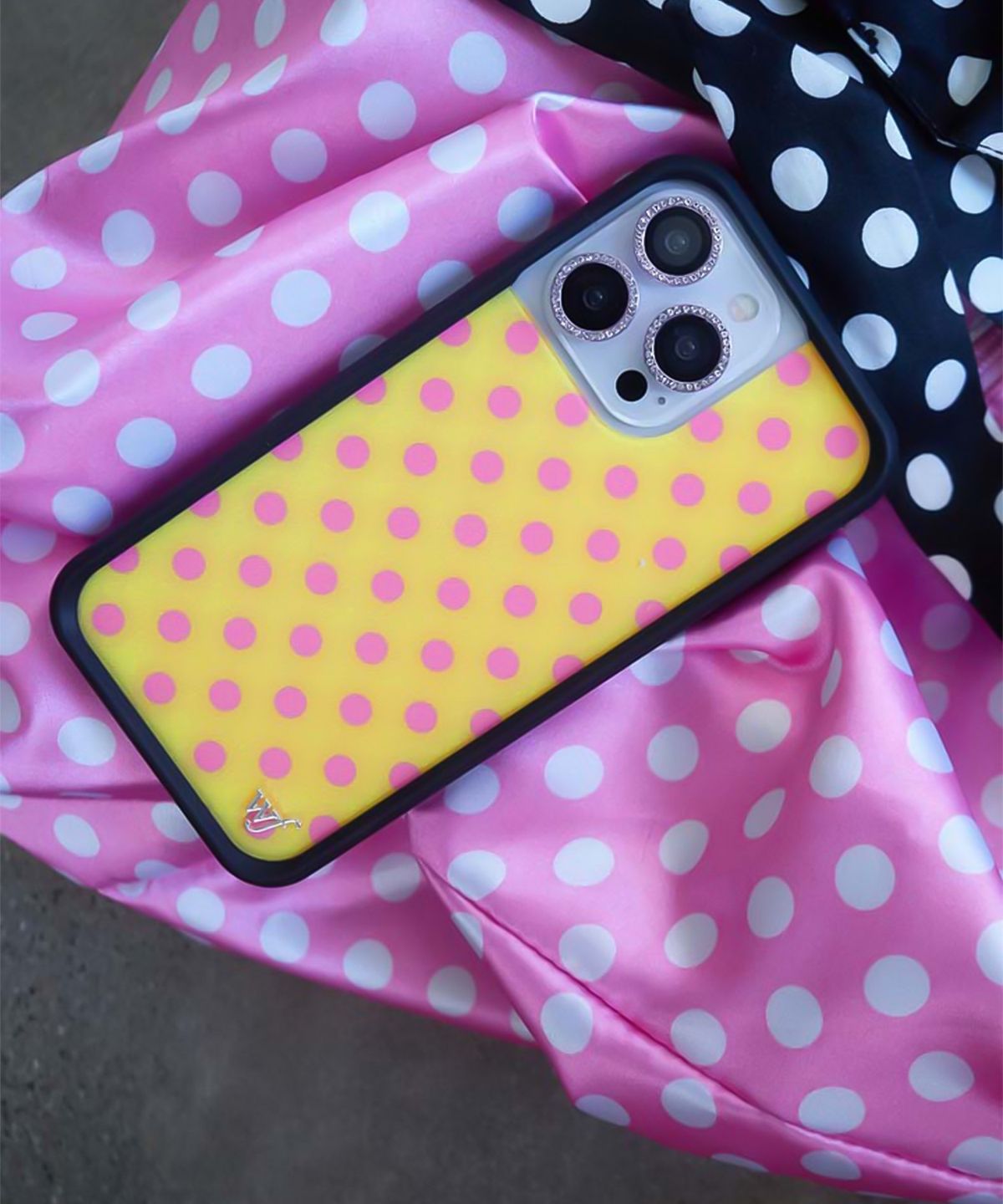 와일드플라워케이스(WILDFLOWERCASE) Polka Dots Yellow and Pink 아이폰 케이스