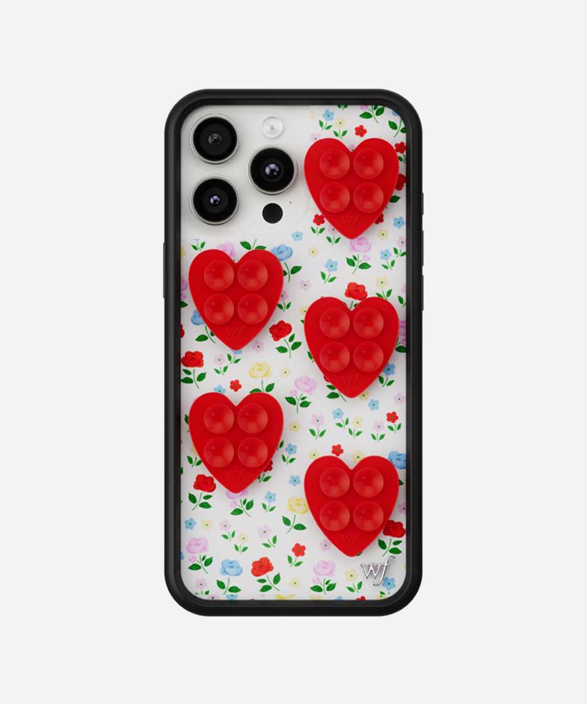 와일드플라워케이스(WILDFLOWERCASE) Mini Red Heart Stickeez 실리콘 흡착 패드 (5개입)