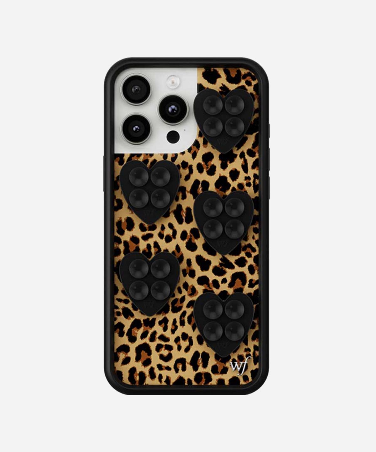 와일드플라워케이스(WILDFLOWERCASE) Mini Black Heart Stickeez 실리콘 흡착 패드 (5개입)