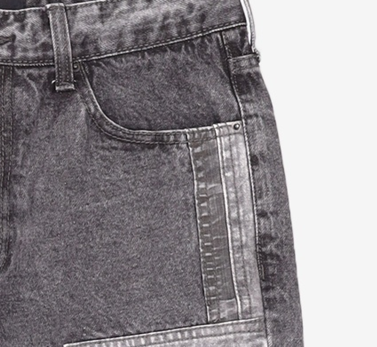 메종미네드(MAISON MINED) MOSAIC DENIM TROUSERS 48