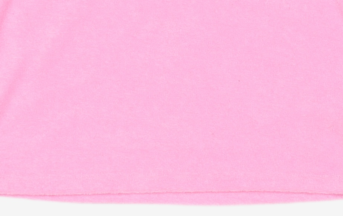 우알롱(WOOALONG) Signature layered terry halterneck crop top - PINK S