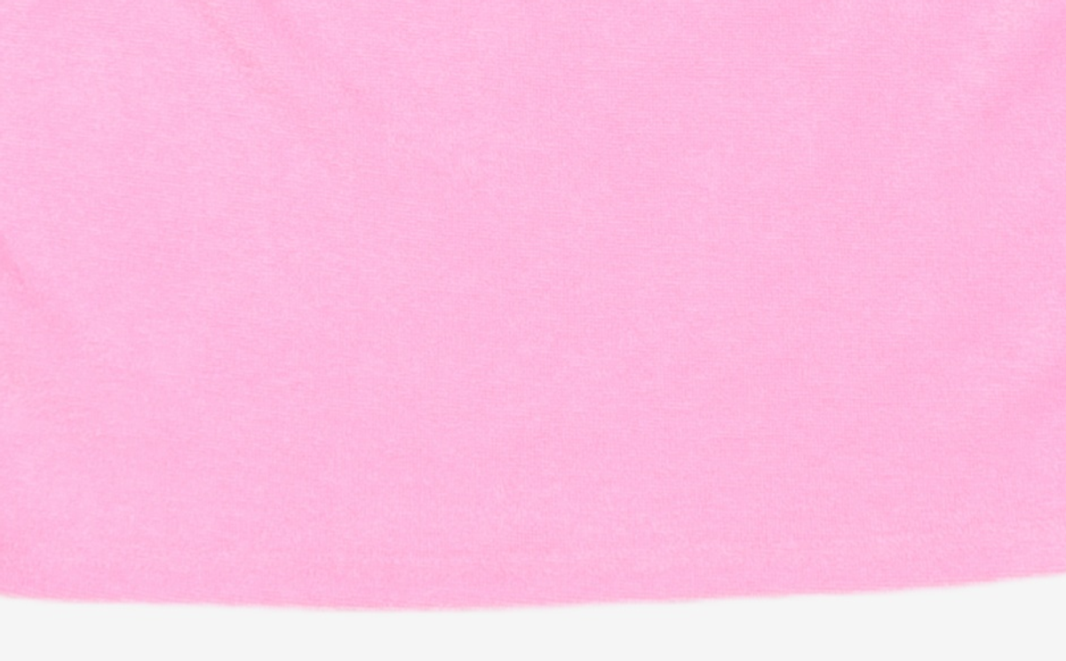 우알롱(WOOALONG) Signature layered terry halterneck crop top - PINK S