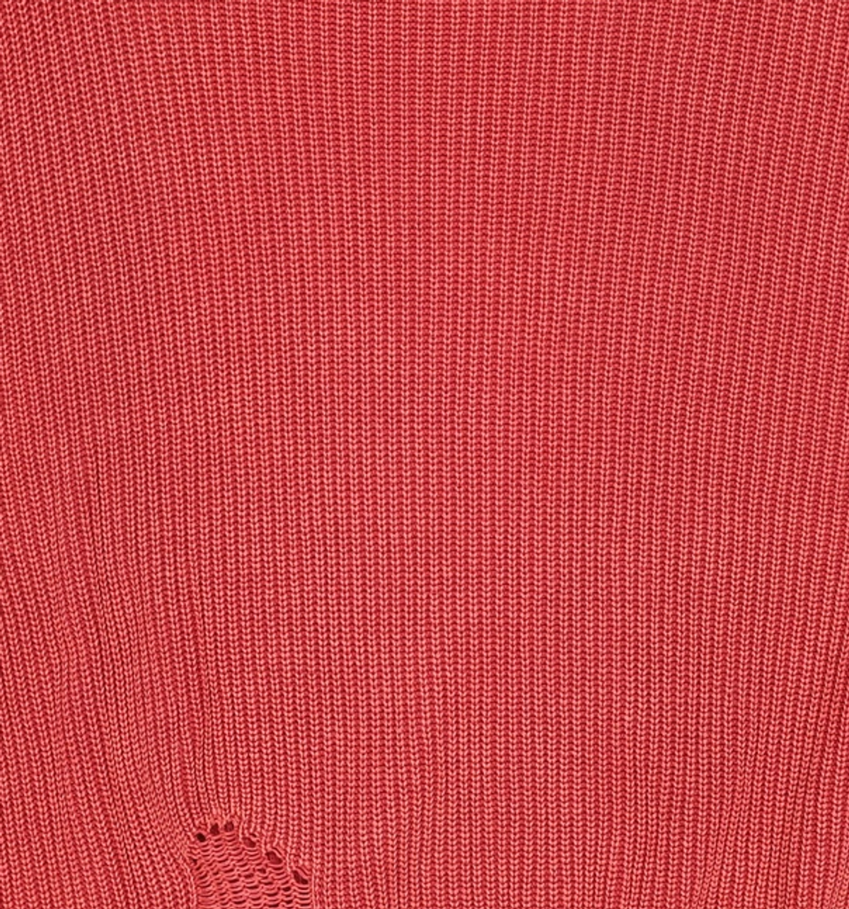 메종미네드(MAISON MINED) DAMAGE COLOUR DYE KNIT RED S