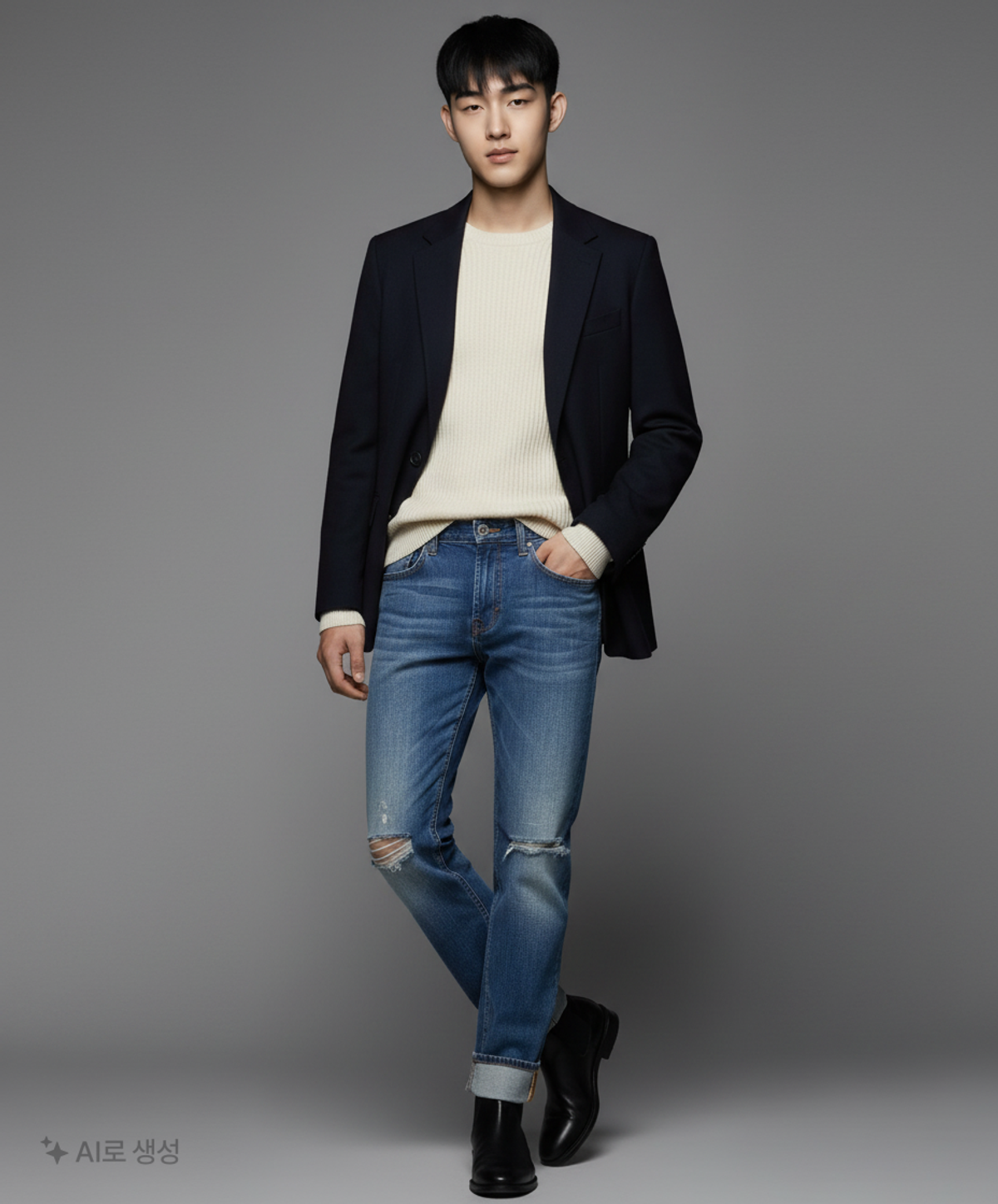 스파오(SPAO) 청/데님 팬츠 80
