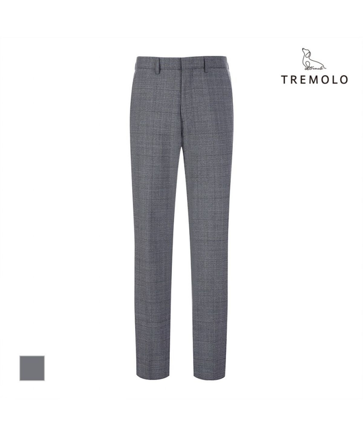 트레몰로(TREMOLO) 그레이 글렌체크 수트 팬츠_TGBGBYS1121