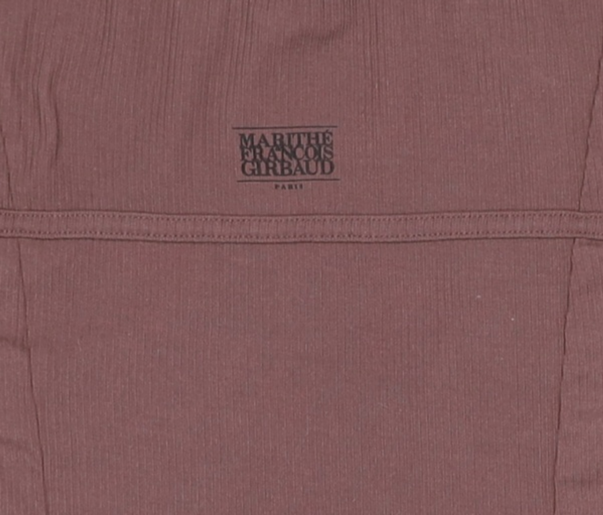 마리떼 프랑소와 저버(MARITHÉ + FRANҪOIS GIRBAUD) W BOAT NECK HALF SLEEVE TEE brown 80