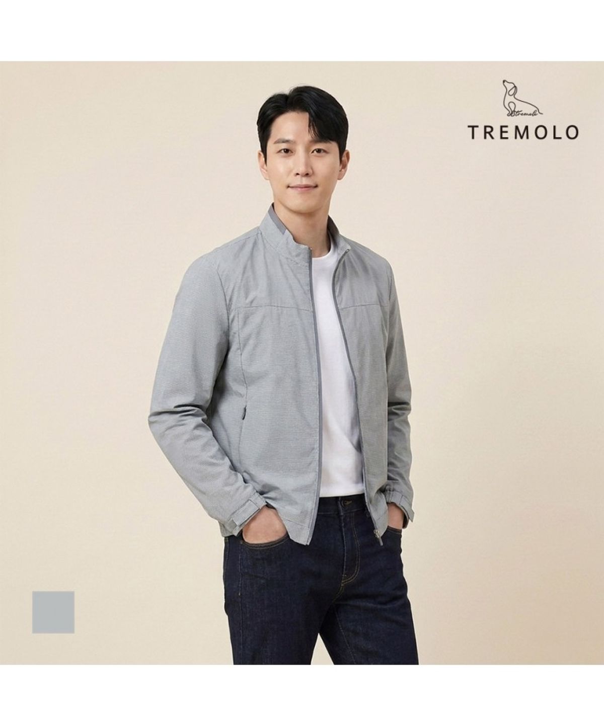 트레몰로(TREMOLO) 경량나일론스판 점퍼_TRBCL3M3221