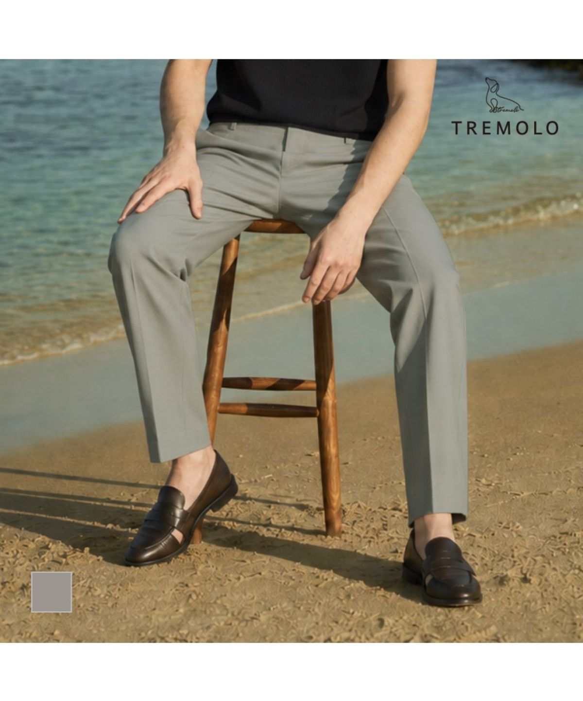 트레몰로(TREMOLO) 폴리스판 팬츠_TRBDL4M3121
