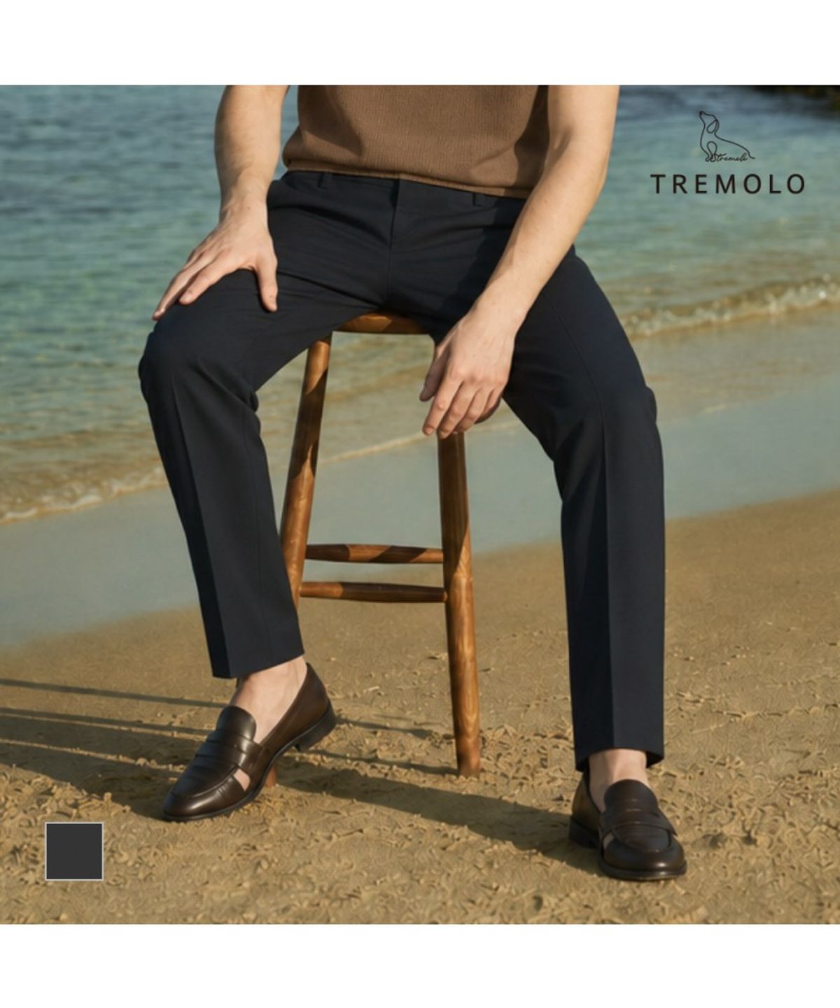 트레몰로(TREMOLO) 스트레치 정장 팬츠_TRNDA4M3241