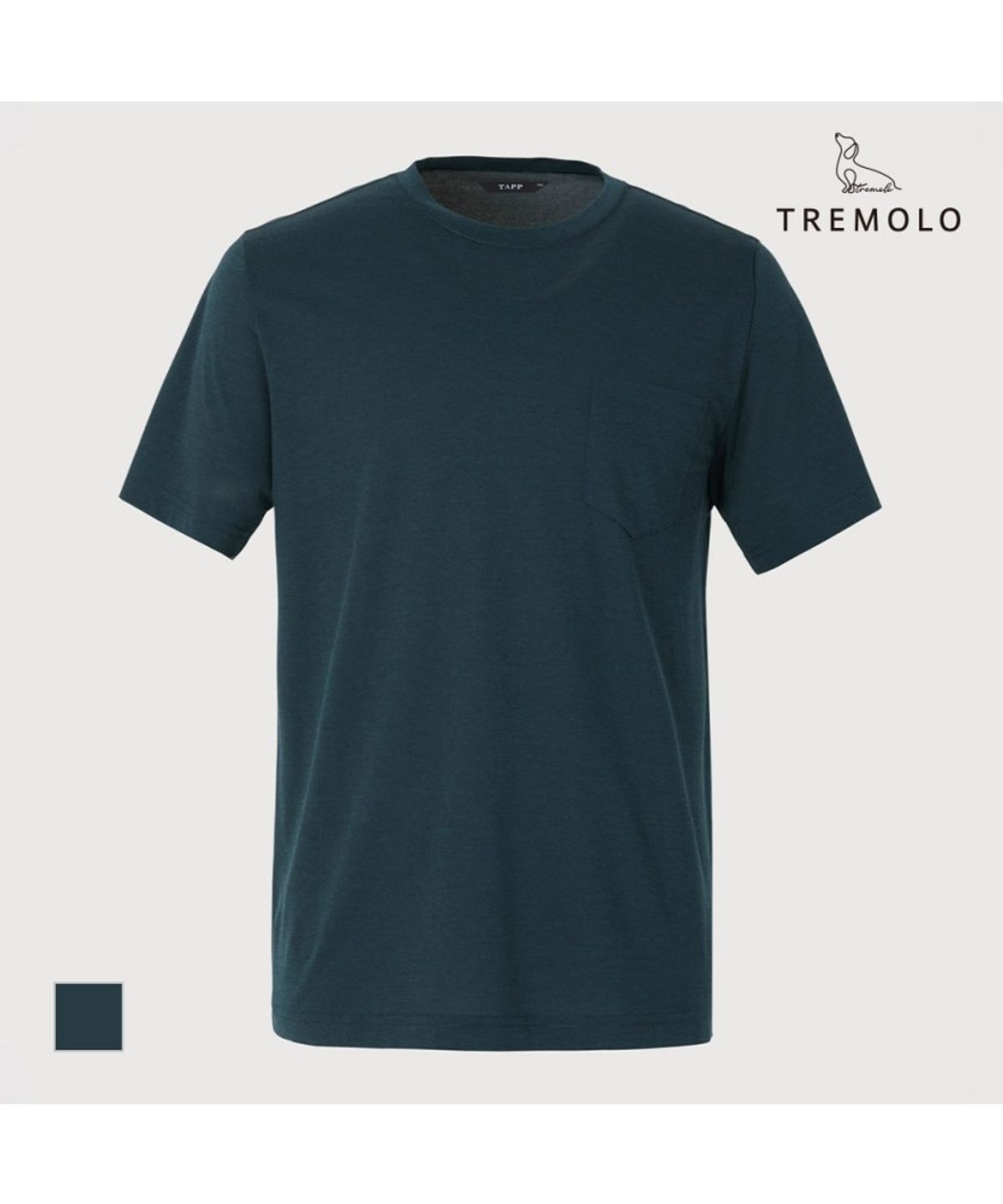 트레몰로(TREMOLO) 라운드 솔리드 티셔츠_TRBAS3Y2531