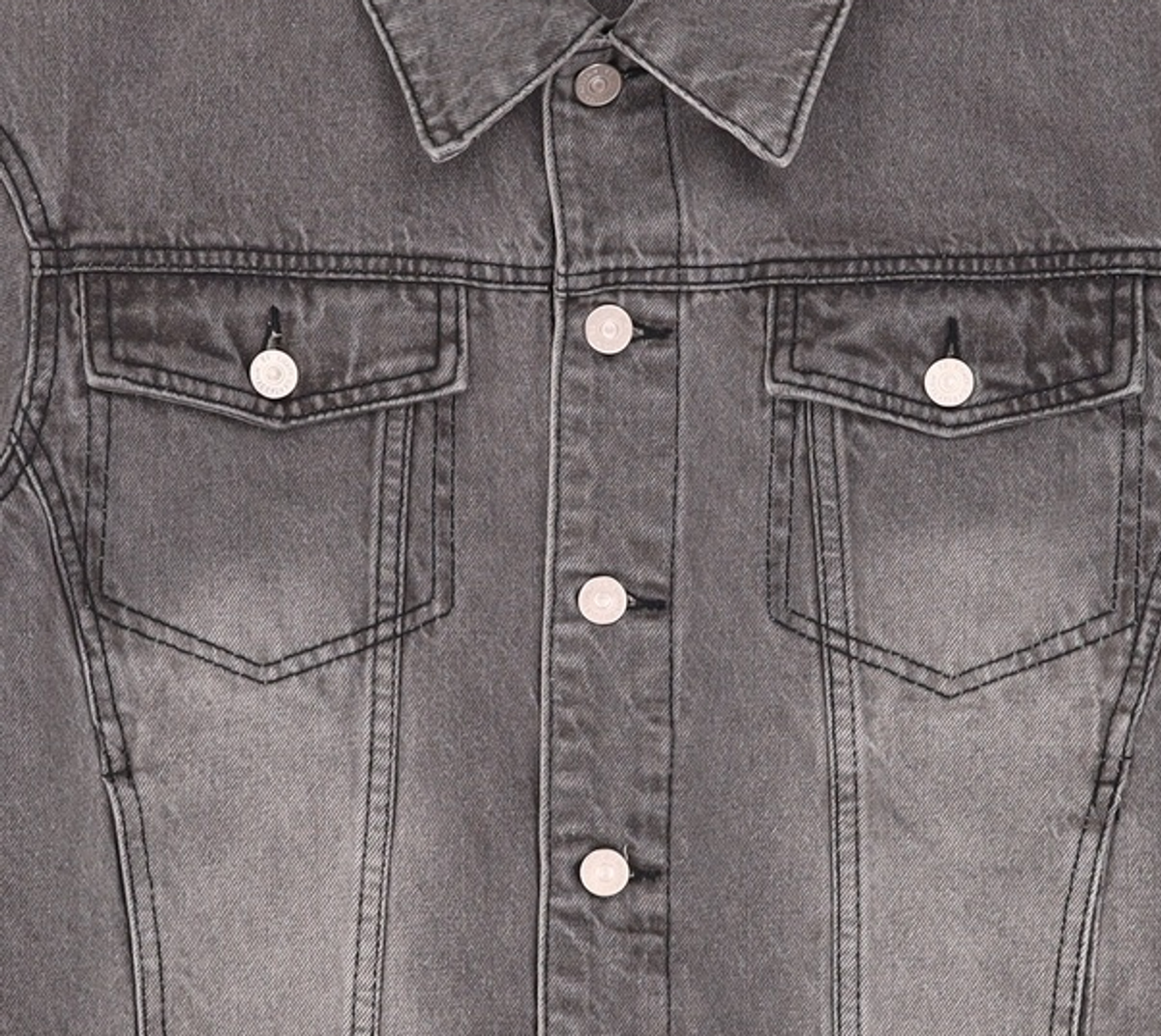 86로드(86ROAD) SOLID WASHING DENIM TRUCKER GREY S