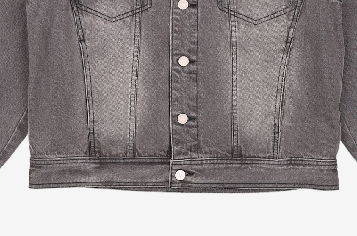 86로드(86ROAD) SOLID WASHING DENIM TRUCKER GREY S
