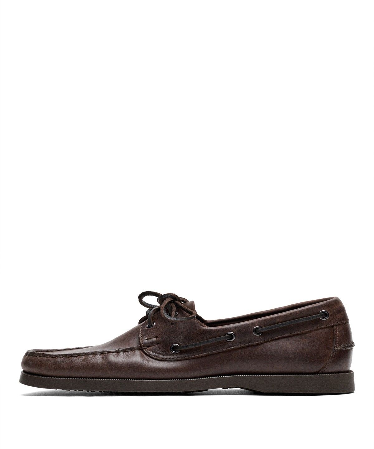 마시모두띠(MASSIMO DUTTI) 가죽 보트 슈즈
