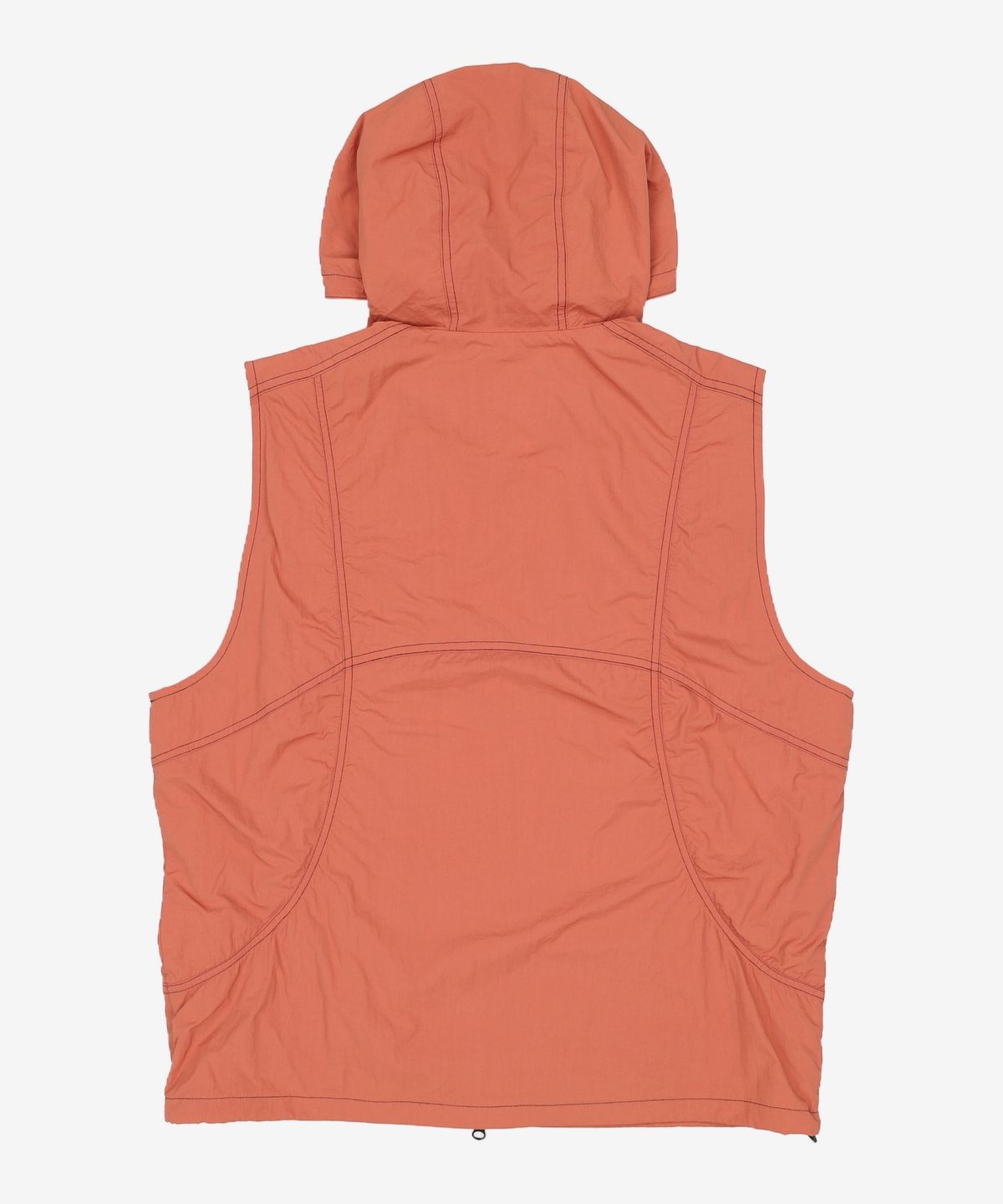 크리틱(CRITIC) GLOSSY HOOD VEST BROWN L
