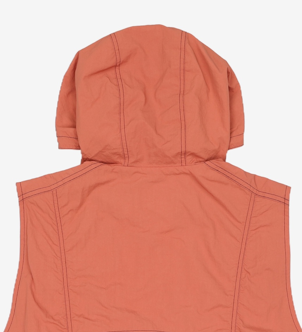 크리틱(CRITIC) GLOSSY HOOD VEST BROWN L
