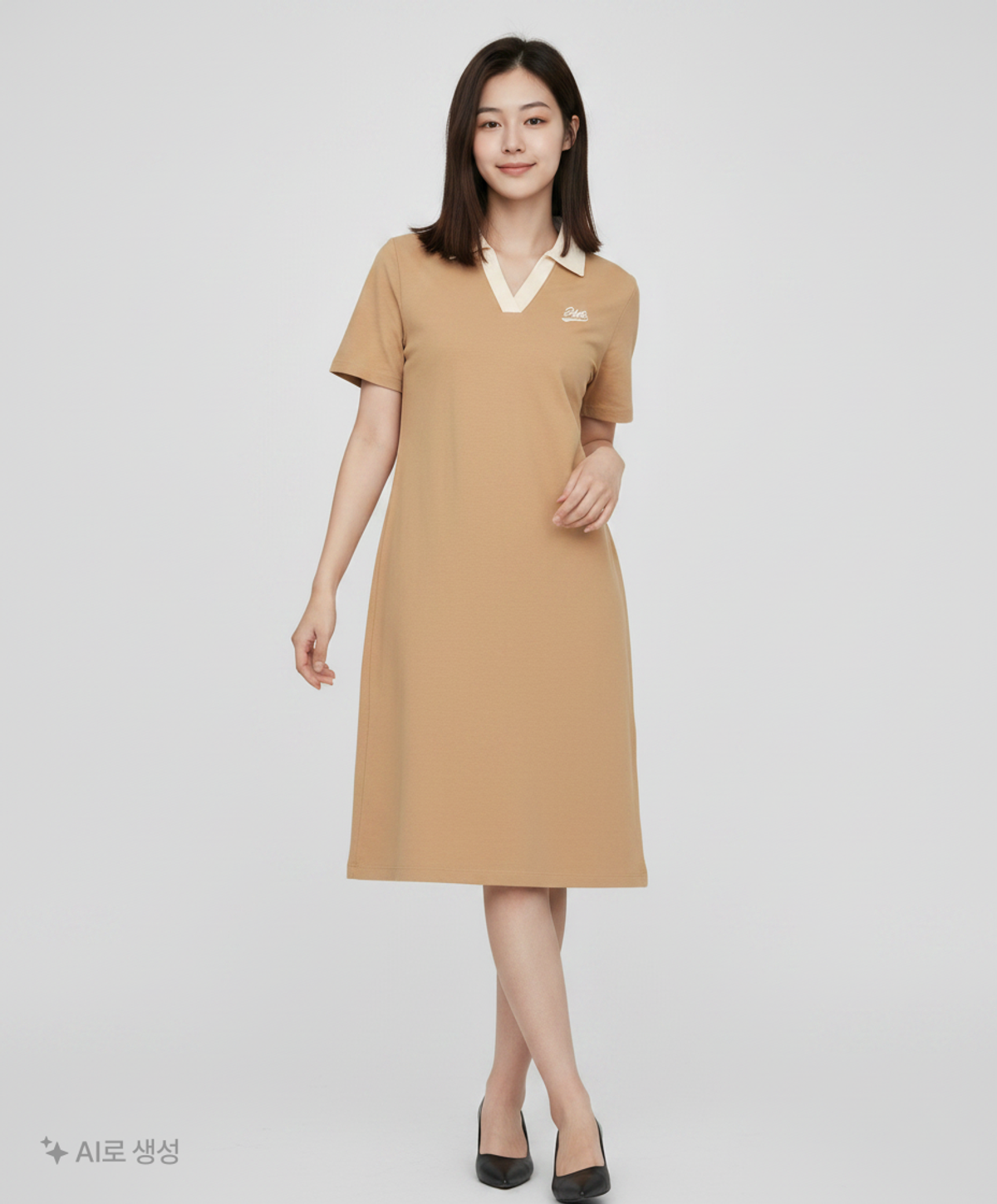 행텐(HANG TEN) 여성 저지 원피스_132(10370-121-401-05) M