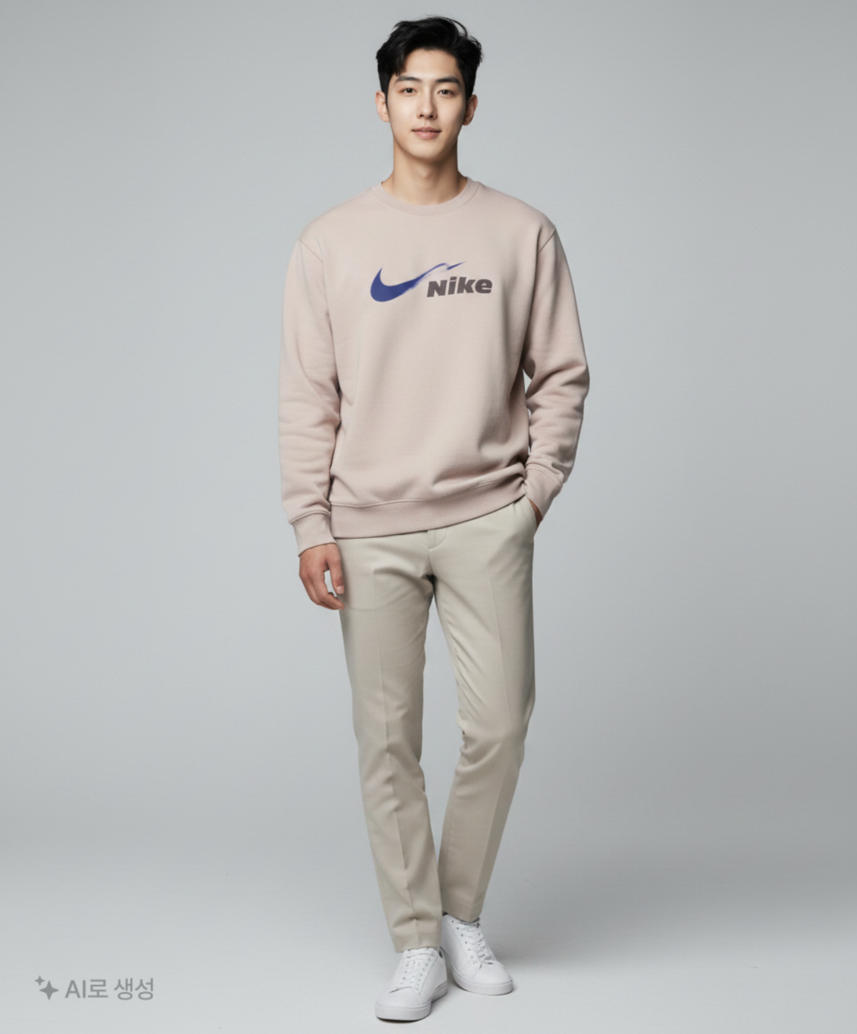 나이키(NIKE) 트랙 클럽 드라이 핏 플리스 러닝 크루넥 스웨트셔츠 M - 칼리지 그레이:블루 보이드:미디엄 애쉬 / HV4880-009 XL