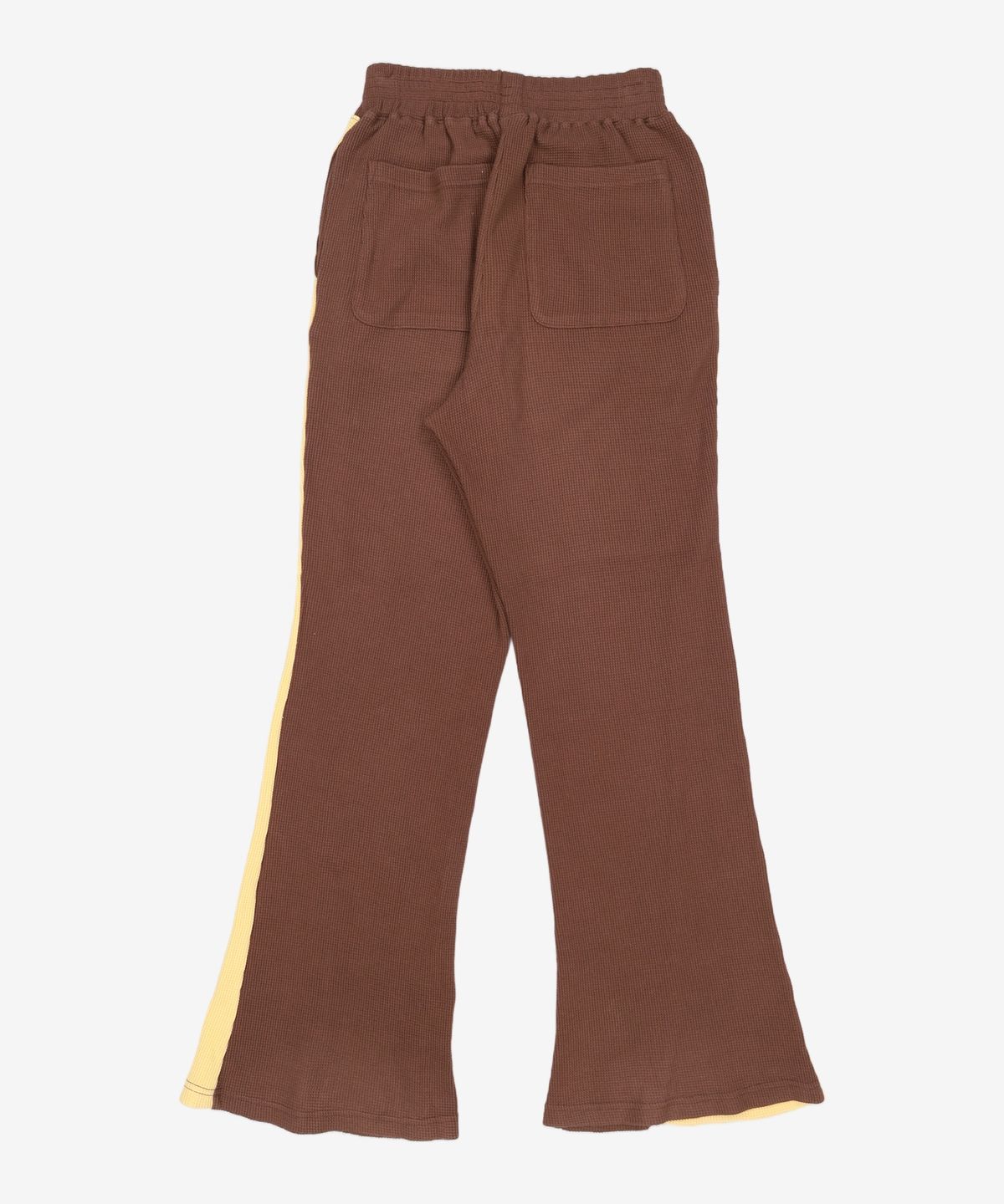 기준(KIJUN) Flared Lounge Pants Brown Yellow S