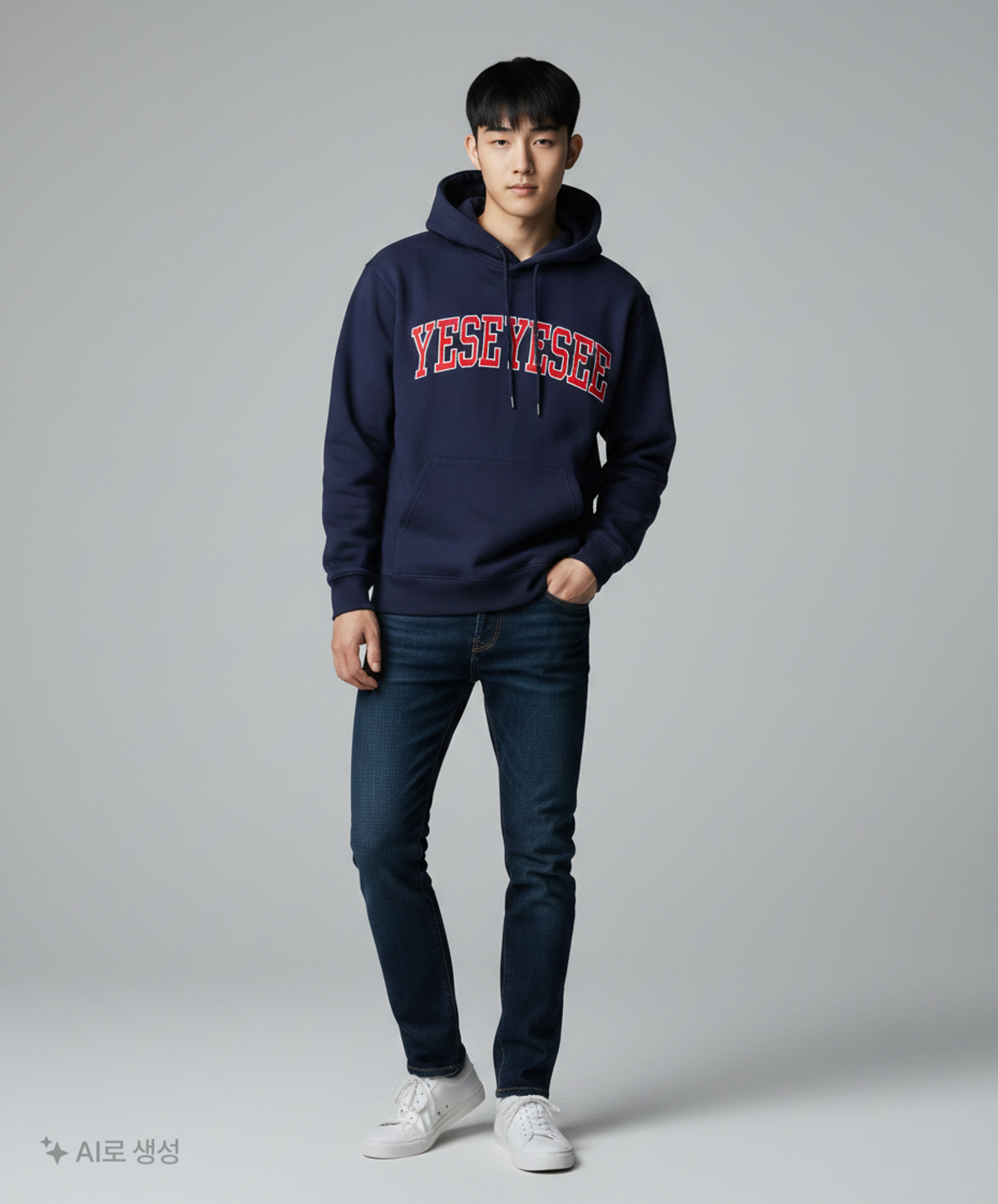 예스아이씨(YESEYESEE) 후드 티셔츠 L