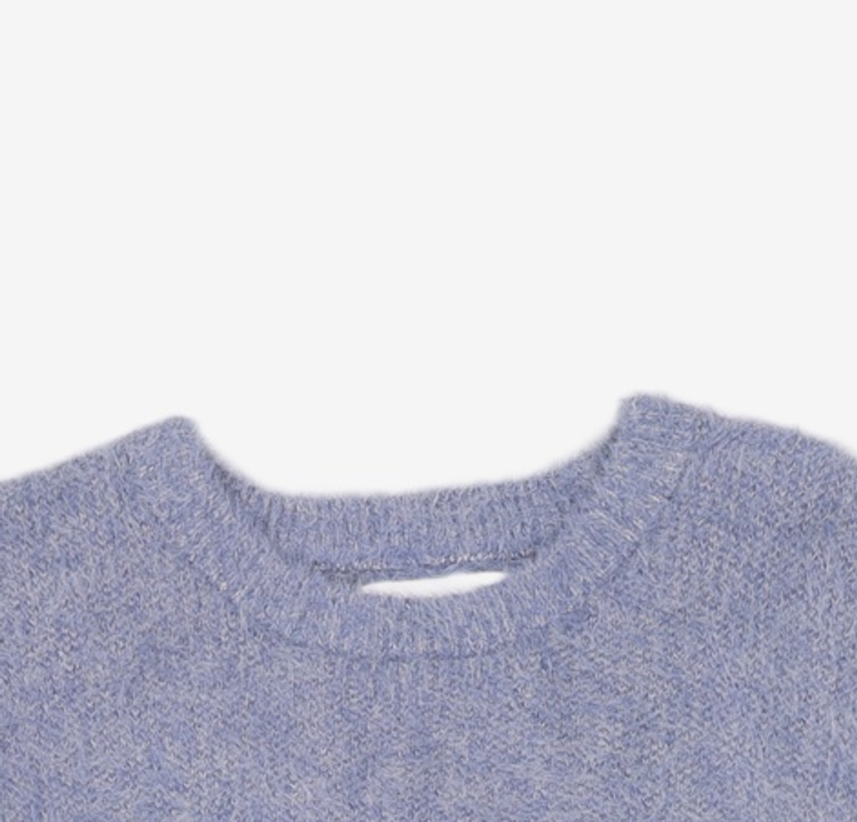 노매뉴얼(NOMANUAL) (시그니처종료)CROPPED HAIRY KNIT - 5 COLOR L