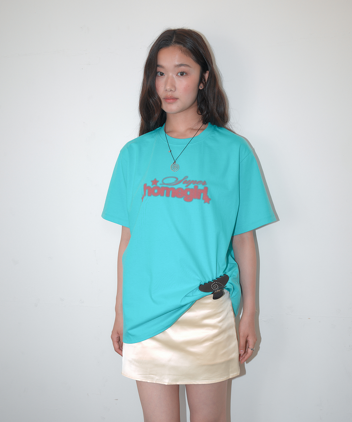 홈바디띵즈(HOMEBODY THINGS) Belted Satin Mini Skort (LIGHT YELLOW)