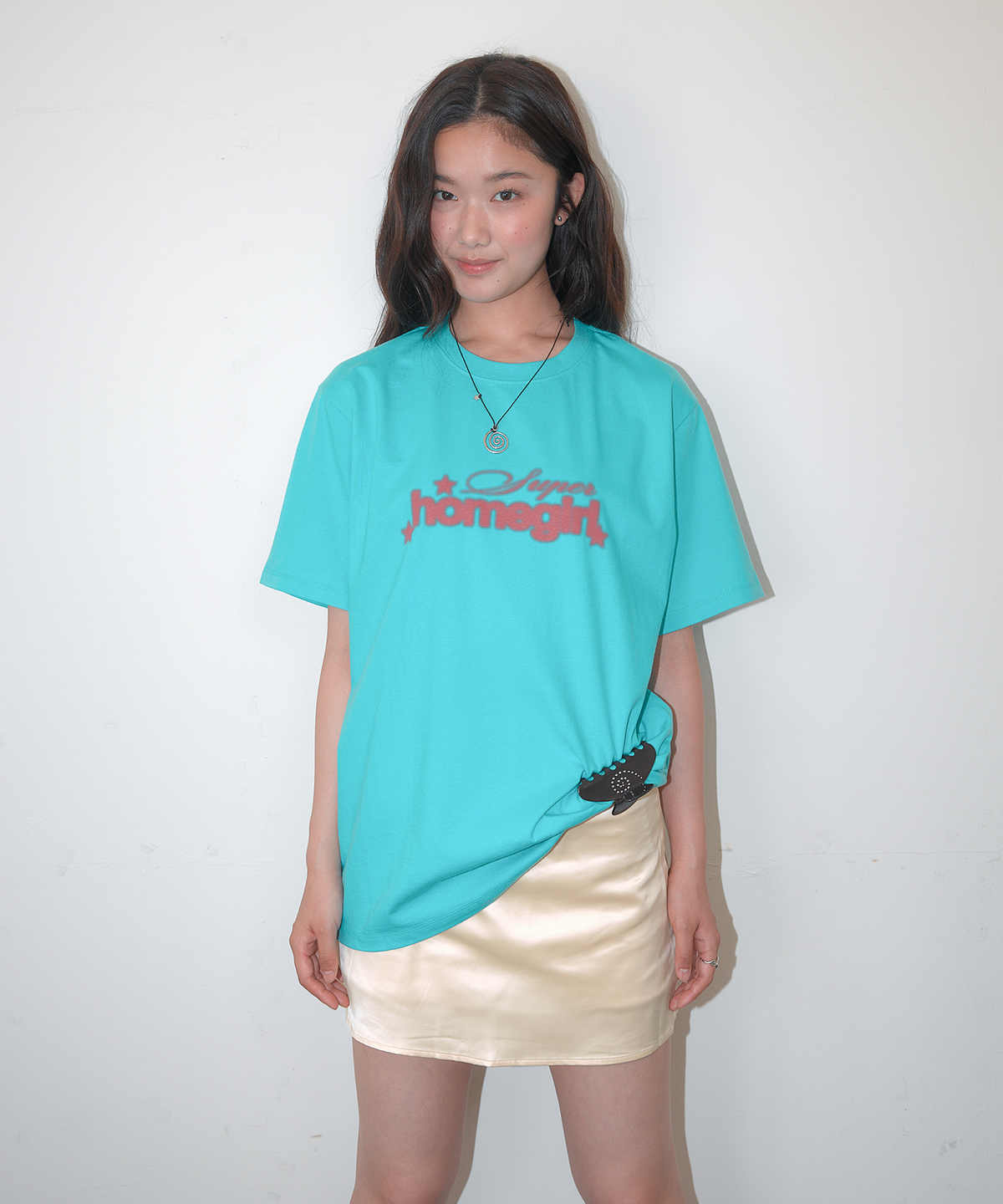 홈바디띵즈(HOMEBODY THINGS) Belted Satin Mini Skort (LIGHT YELLOW)
